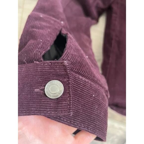 Sunrise Kingdom corduroy cotton jacket red wine color plush interior fall winter - Picture 7 of 7